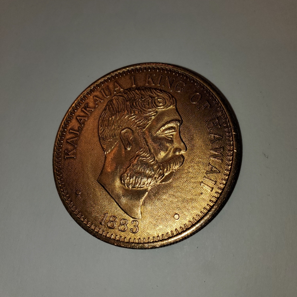Kalakaua King Of Hawaii, Souvenir Coin, 1987